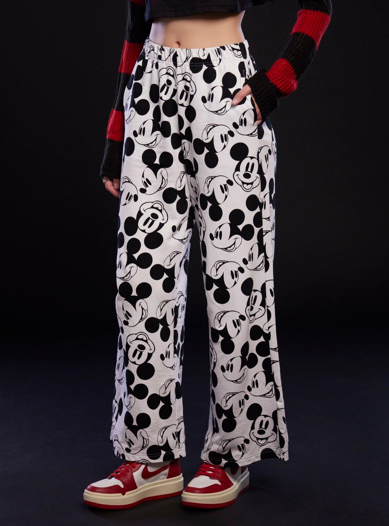 Disney Mickey Mouse Icon Wide Leg Lounge Pants | Hot Topic