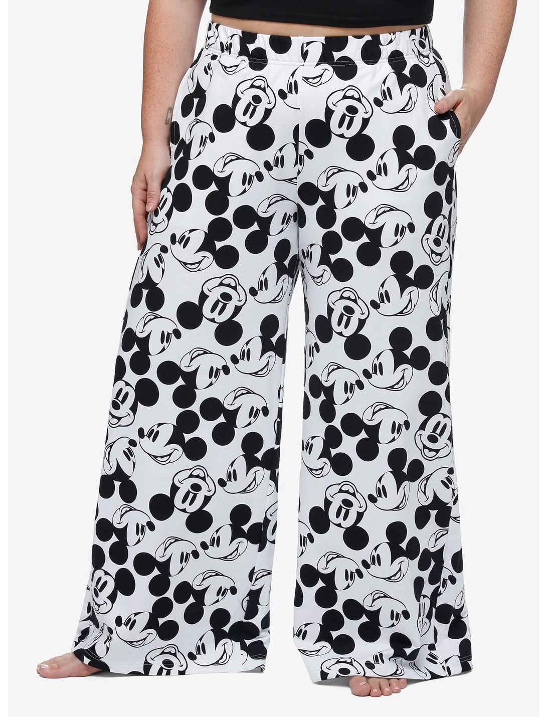 Disney Mickey Mouse Icon Wide Leg Lounge Pants Plus Size, MULTI, hi-res