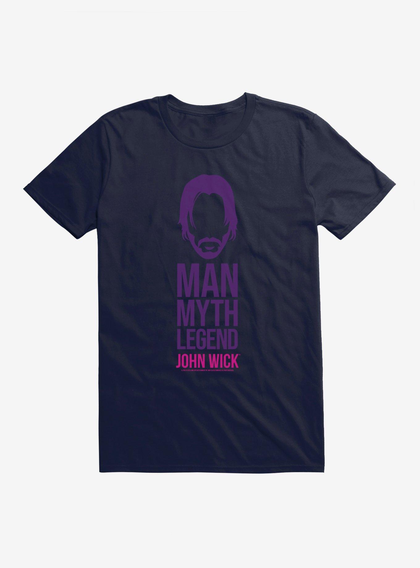 John Wick Man Myth Legend T-Shirt, NAVY, hi-res