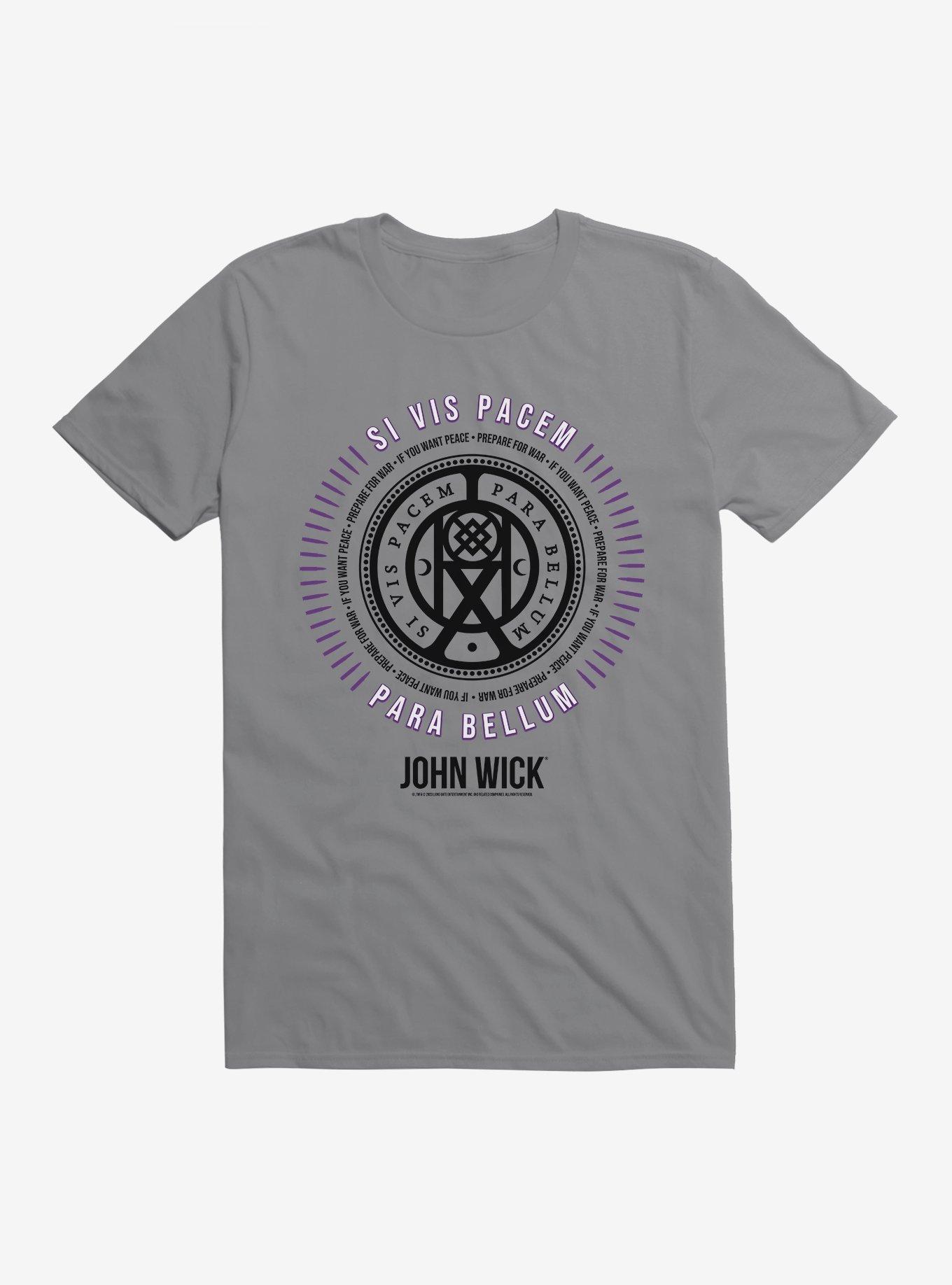 John Wick Si Vis Pacem Para Bellum T-Shirt, STORM GREY, hi-res