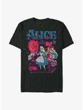 Disney Alice In Wonderland Technicolor Wonderland Extra Soft T-Shirt, BLACK, hi-res