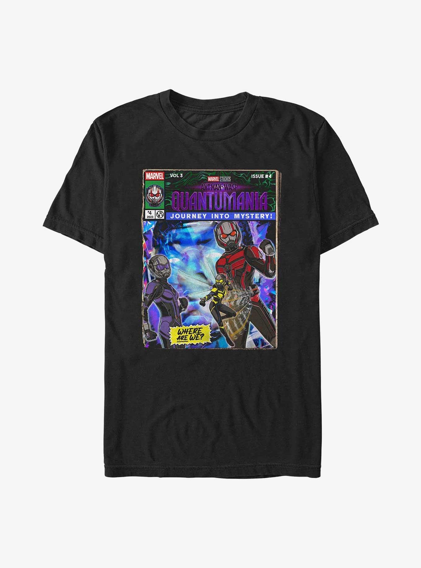 Marvel Antman and The Wasp: Quantumania Journey Into Mystery Comic Cover Extra Soft T-Shirt, BLACK, hi-res