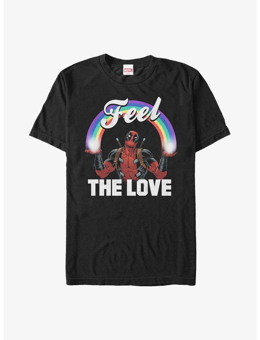 Marvel Deadpool Feel The Love Extra Soft T-Shirt, BLACK, hi-res
