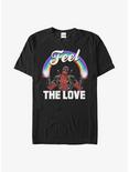 Marvel Deadpool Feel The Love Extra Soft T-Shirt, BLACK, hi-res