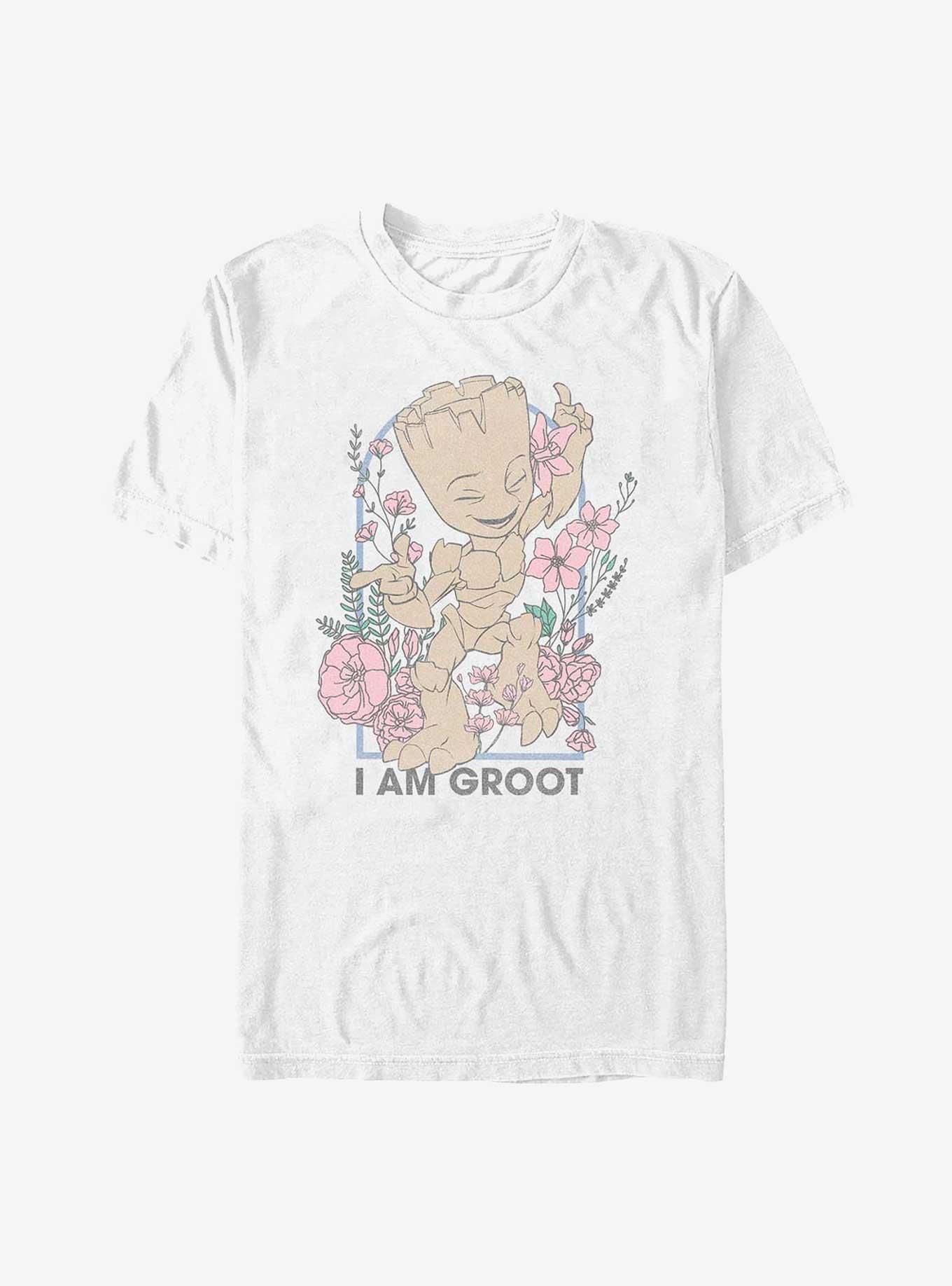 Marvel Guardians of the Galaxy Floral Groot Extra Soft T-Shirt, , hi-res