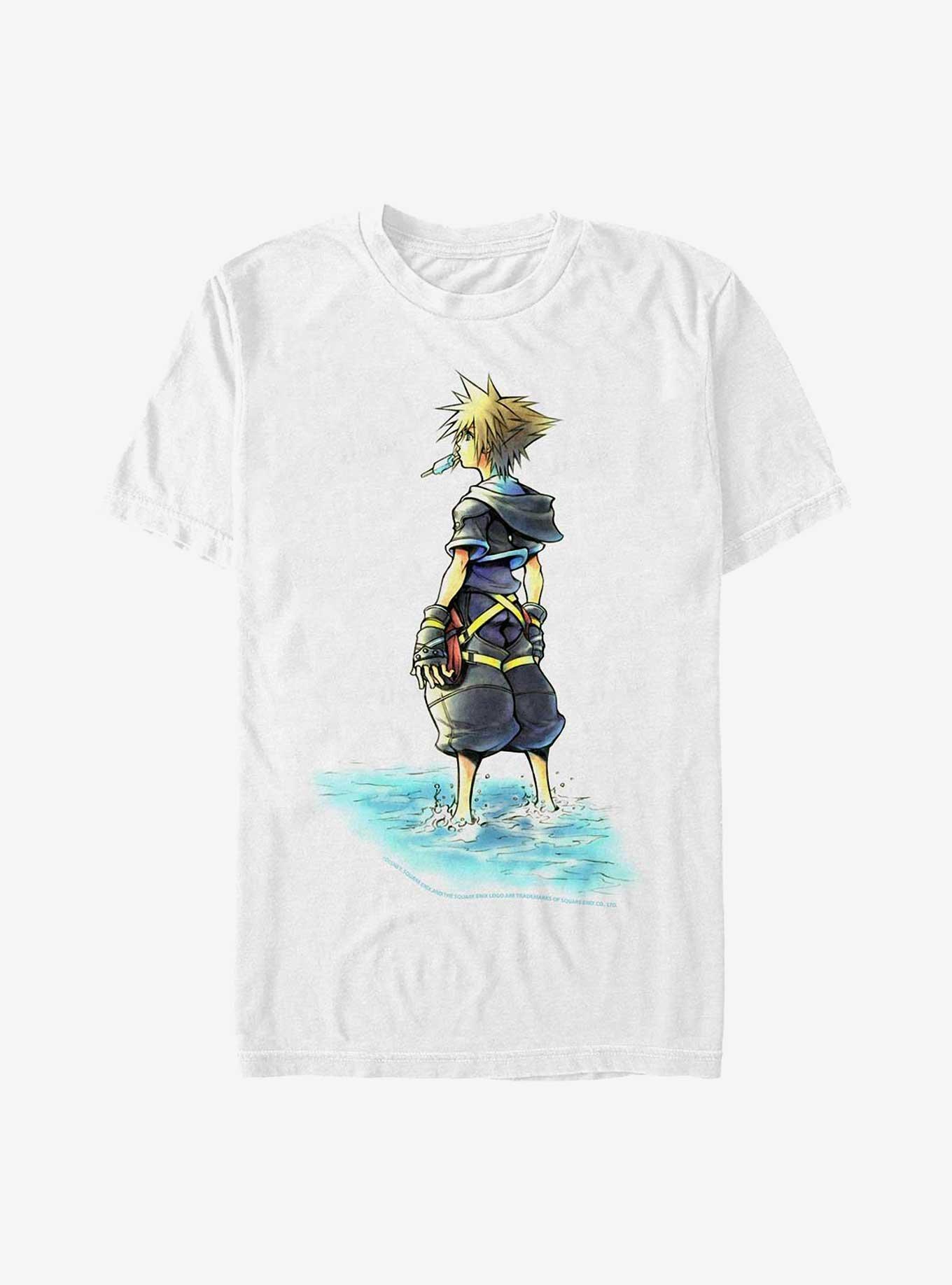 Kingdom Hearts Sora Feet Wet Extra Soft T-Shirt, WHITE, hi-res