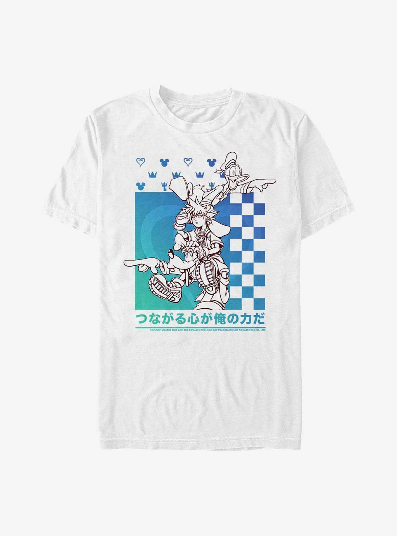 Kingdom Hearts Power Friends Extra Soft T-Shirt, WHITE, hi-res