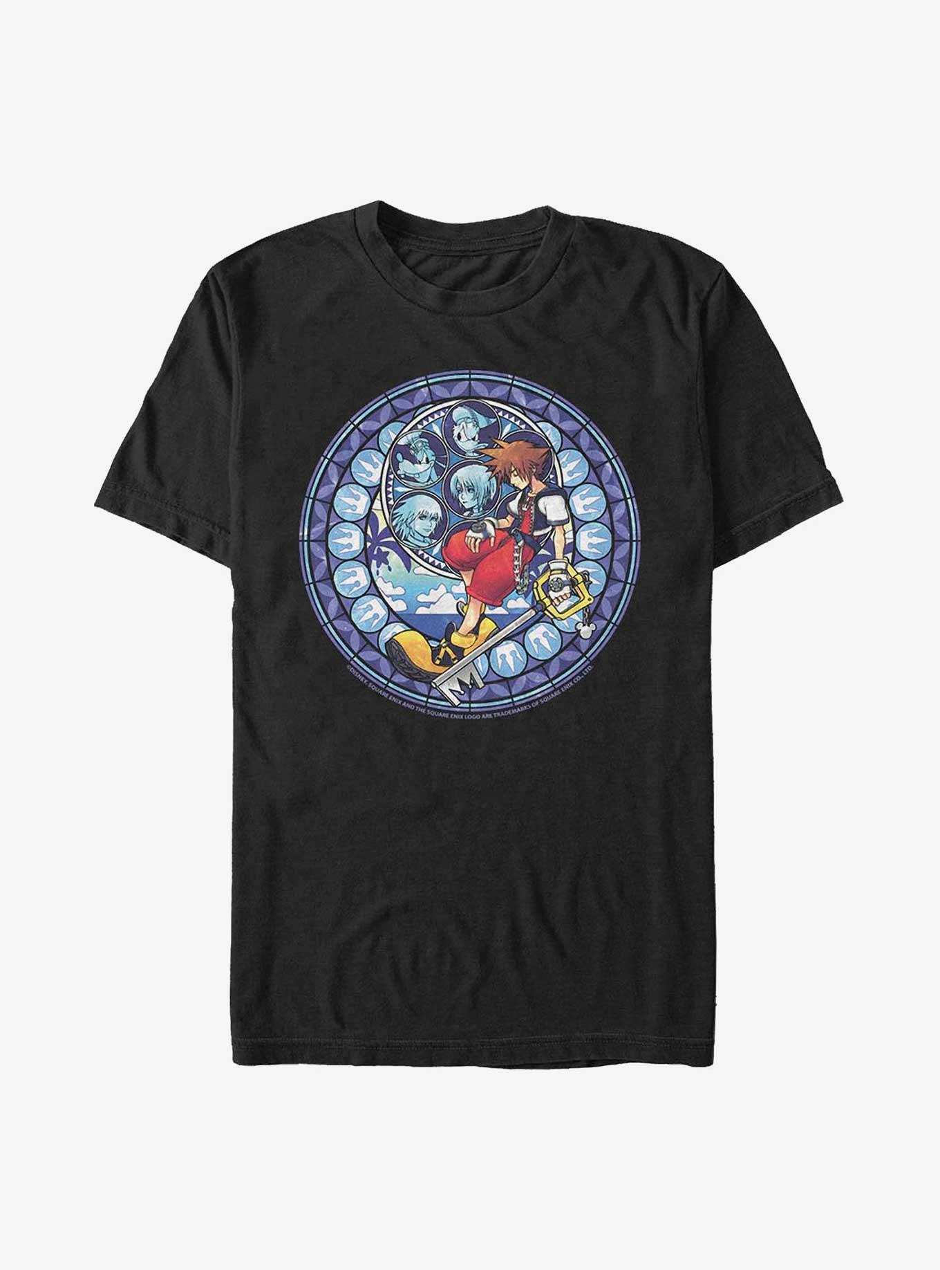 Kingdom Hearts Stained Glass Sora Extra Soft T-Shirt, BLACK, hi-res