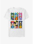 Disney Mickey Mouse & Friends Character Banners Extra Soft T-Shirt, WHITE, hi-res