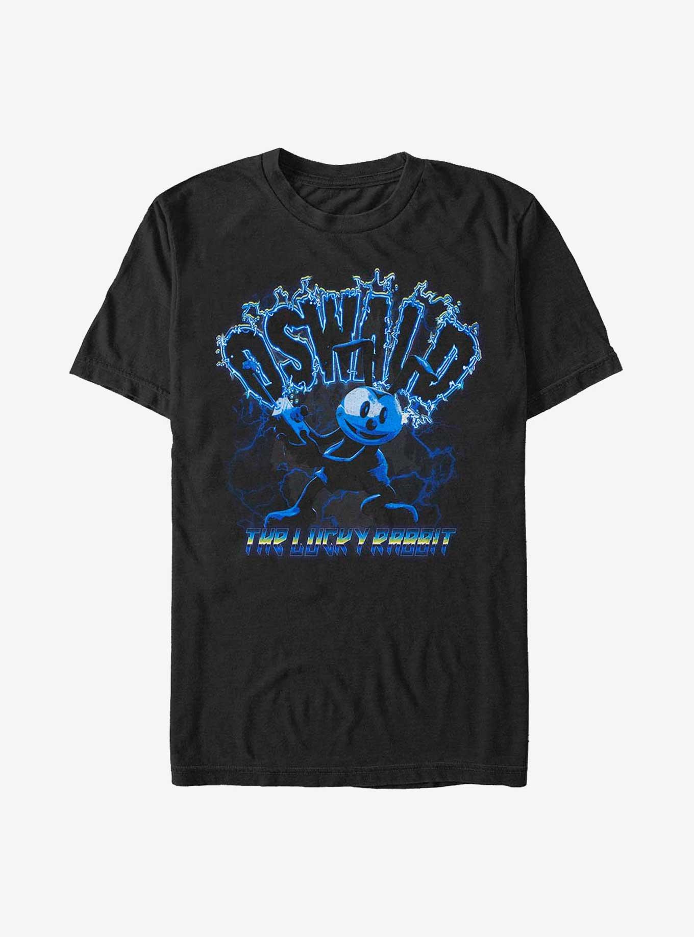 Disney Mickey Mouse Oswald Lightning Extra Soft T-Shirt, BLACK, hi-res