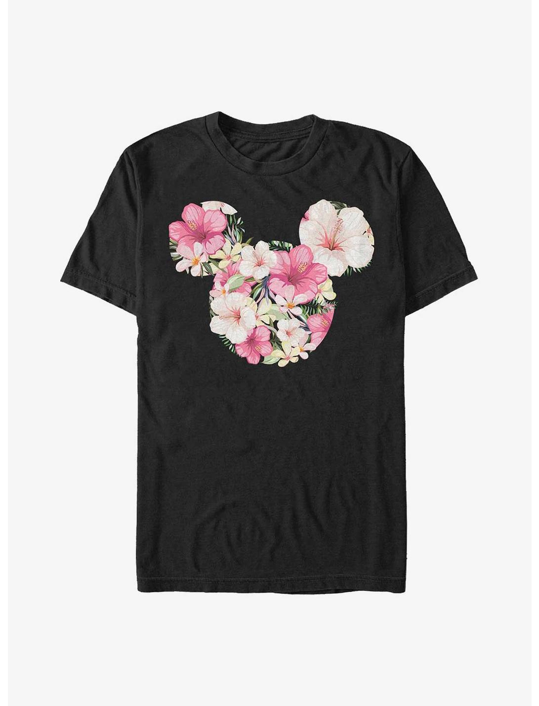 Disney Mickey Mouse Tropical Ears Extra Soft T-Shirt, BLACK, hi-res
