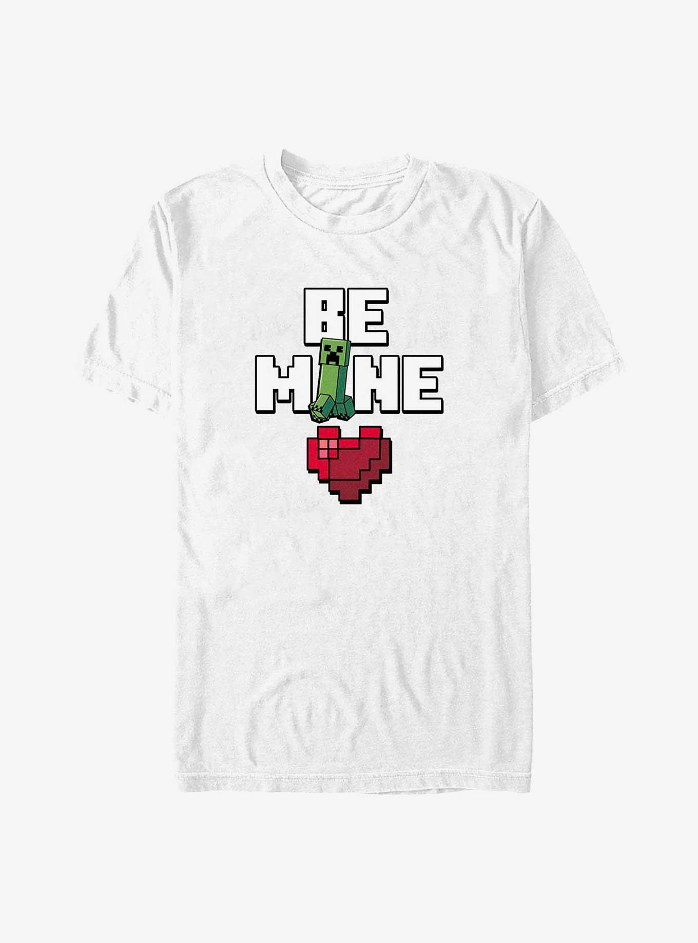 Minecraft Be Mine Extra Soft T-Shirt, WHITE, hi-res