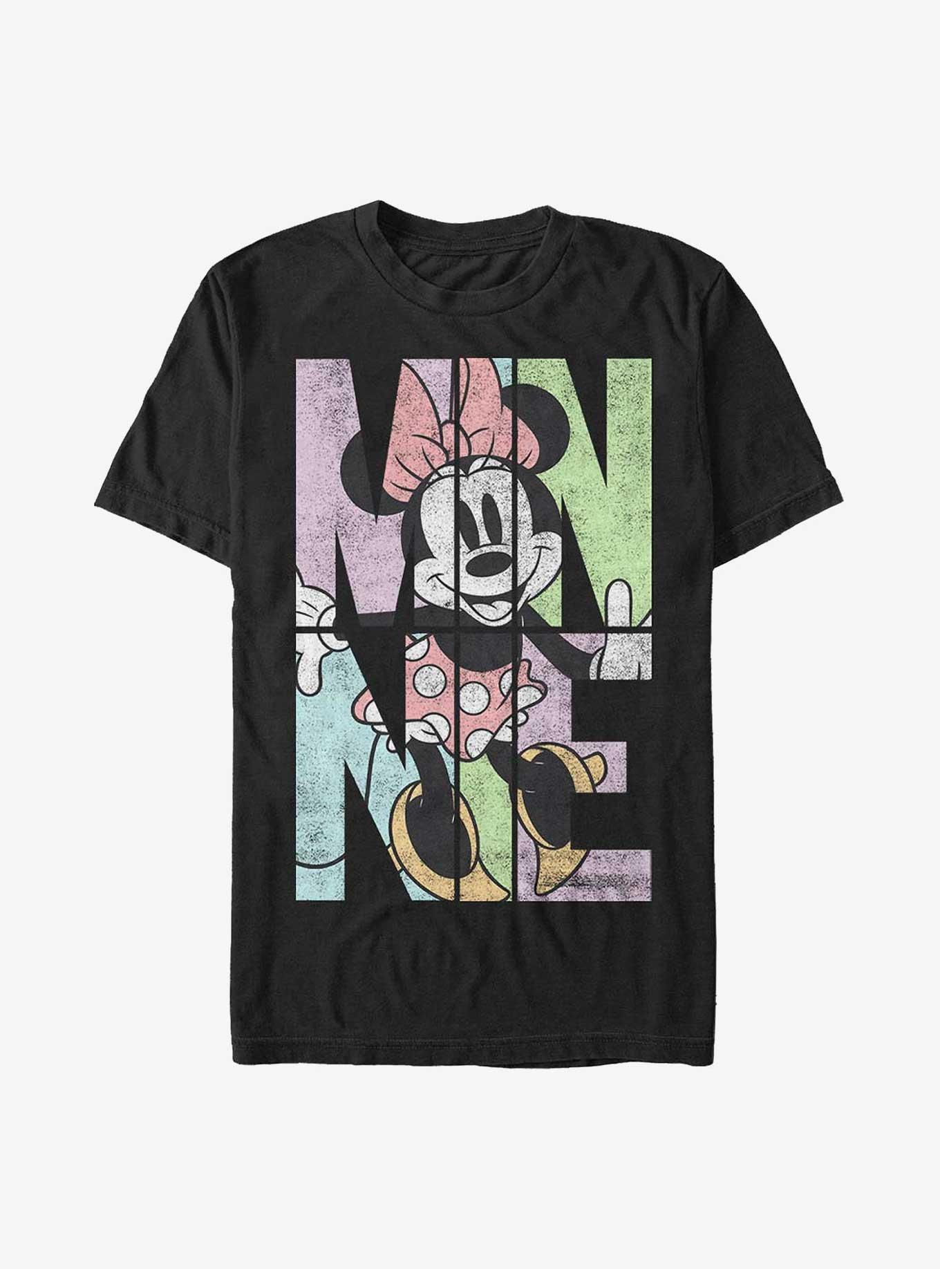 Disney Minnie Mouse Minnie Name Fill Extra Soft T-Shirt, BLACK, hi-res