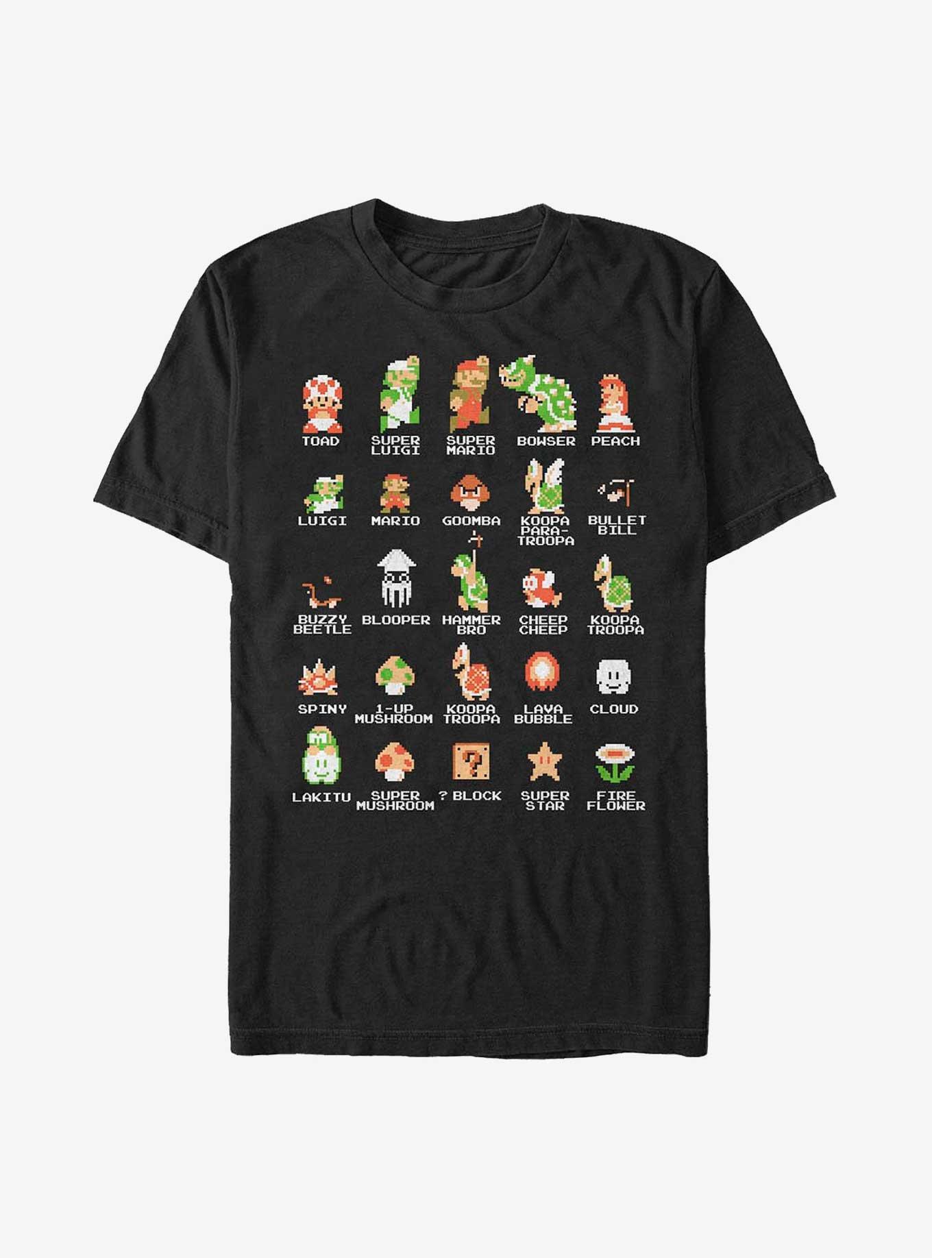 Nintendo Pixel Cast Extra Soft T-Shirt, , hi-res