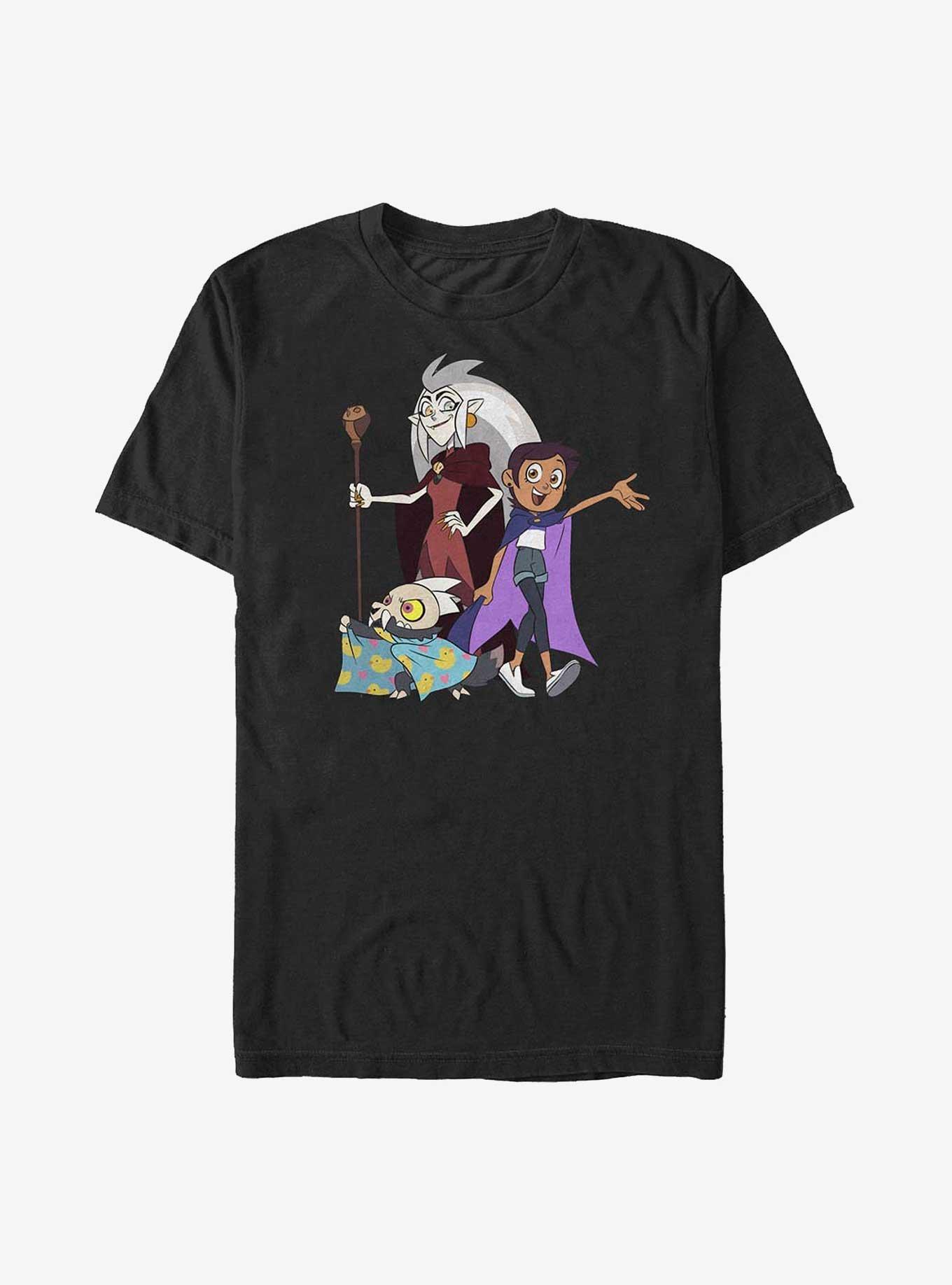 Disney The Owl House Group Shot Extra Soft T-Shirt, BLACK, hi-res