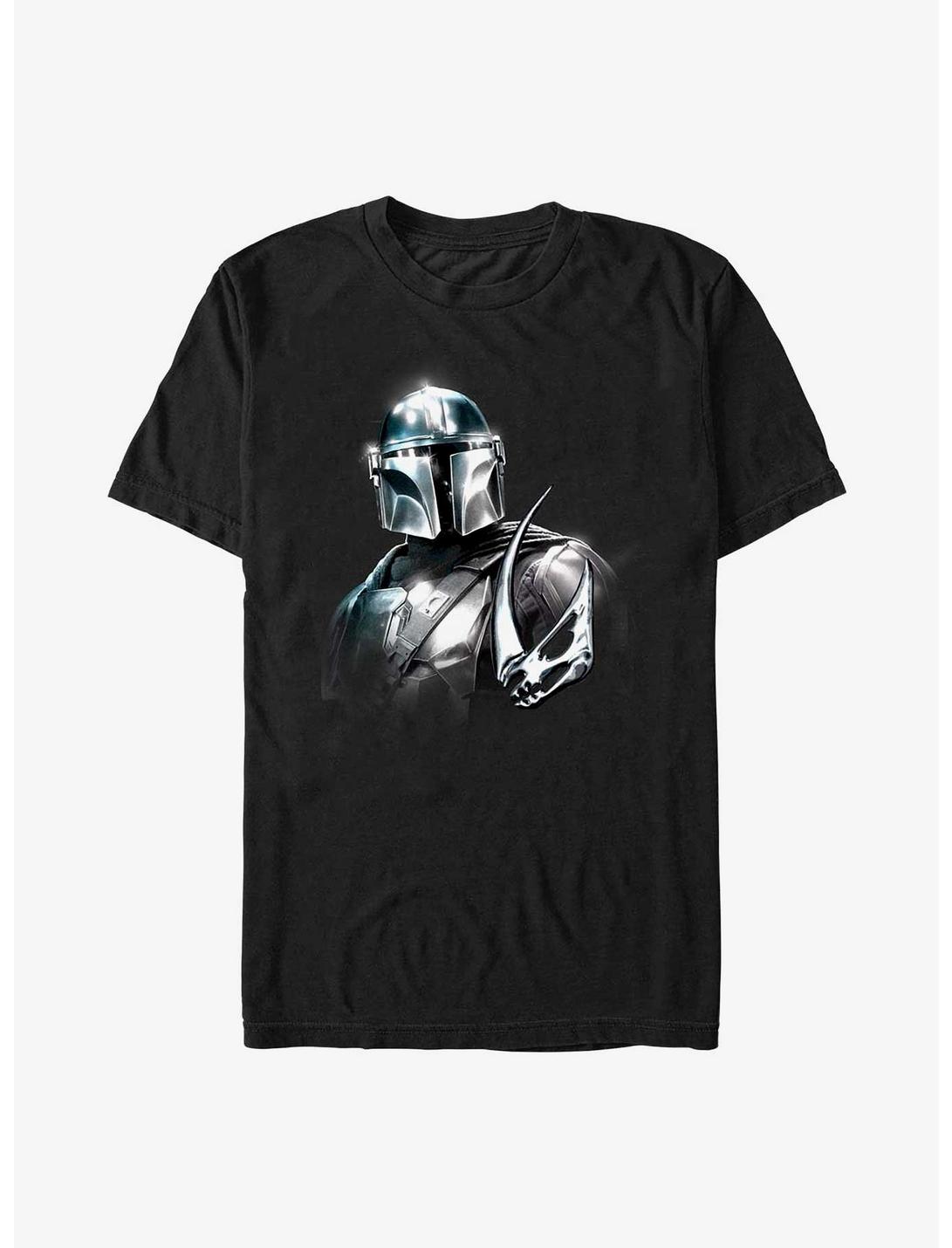 Star Wars The Mandalorian Mando Pose Extra Soft T-Shirt, BLACK, hi-res