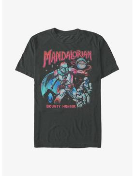 Plus Size Star Wars The Mandalorian Neon Bounty Hunter Extra Soft T-Shirt, , hi-res