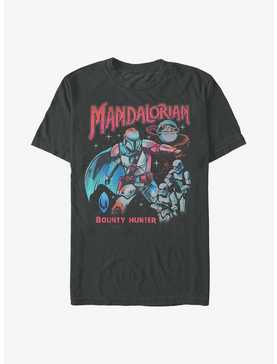 Star Wars The Mandalorian Neon Bounty Hunter Extra Soft T-Shirt, , hi-res