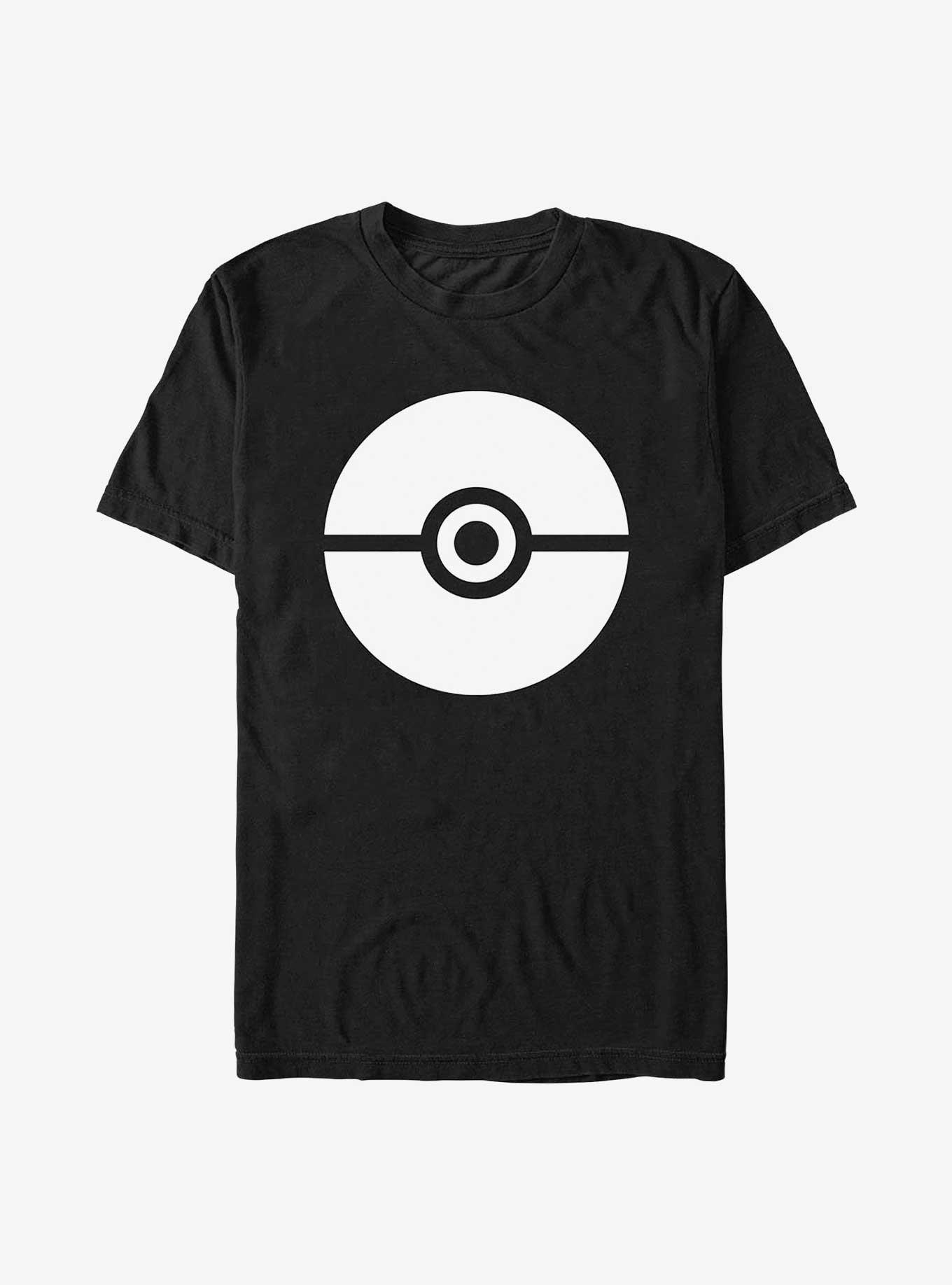 Pokemon Poke Ball Icon Extra Soft T-Shirt, BLACK, hi-res