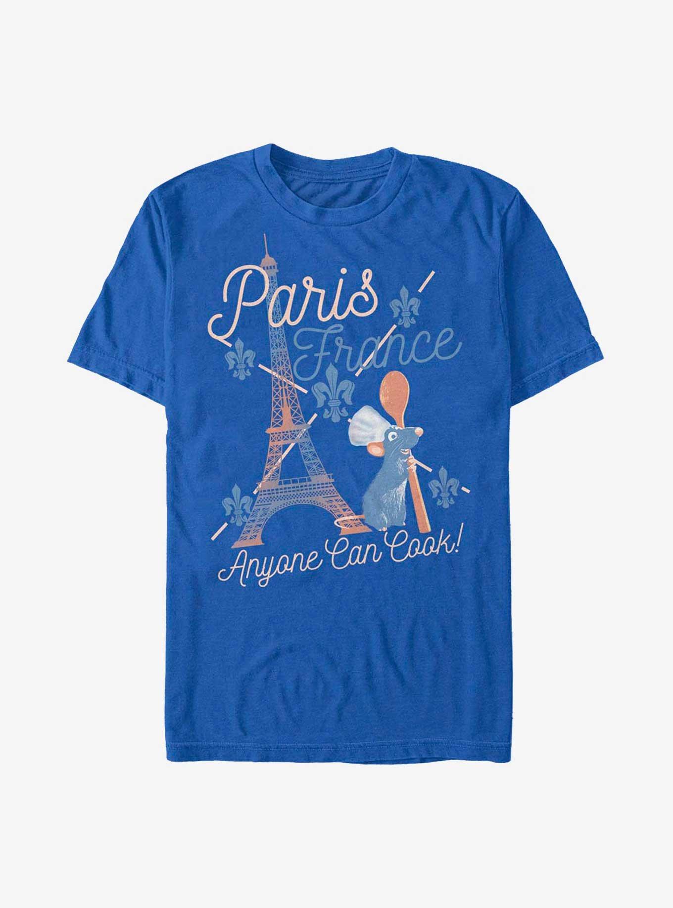 Disney Pixar Ratatouille Paris Anyone Can Cook Extra Soft T-Shirt, ROYAL, hi-res