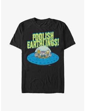 The Simpsons Foolish Earthlings Extra Soft T-Shirt, , hi-res