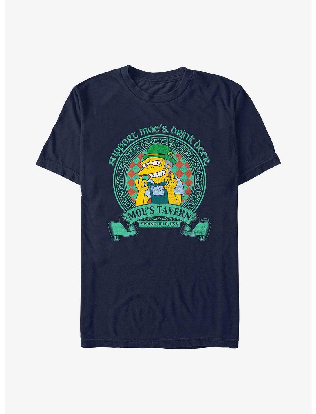 The Simpsons Moe's Tavern Extra Soft T-Shirt, NAVY, hi-res
