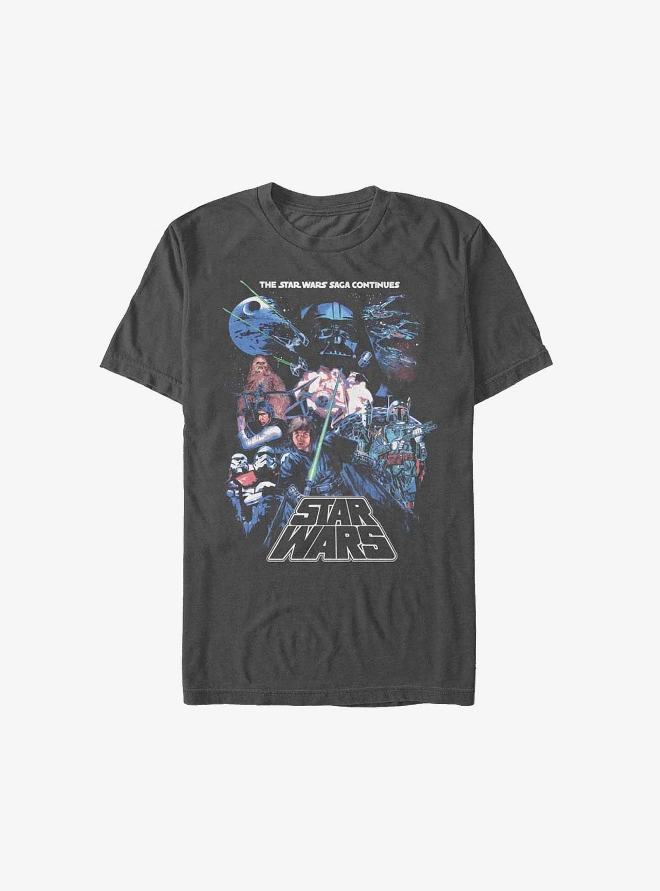 Star Wars Saga Group Extra Soft T-Shirt, BLACK, hi-res