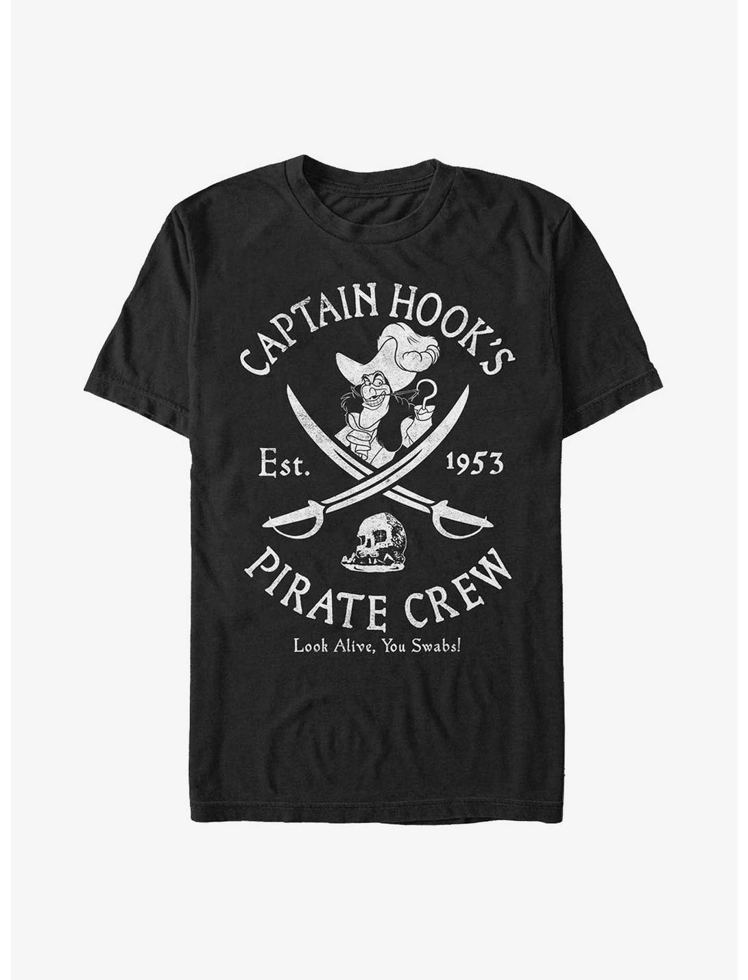 Disney Tinker Bell Captain Hook's Salty Crew Extra Soft T-Shirt, BLACK, hi-res