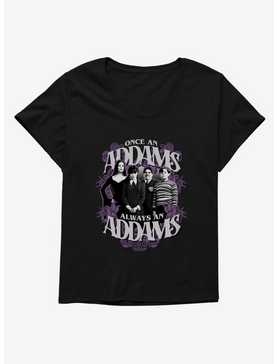 Wednesday Always An Addams Womens T-Shirt Plus Size, , hi-res