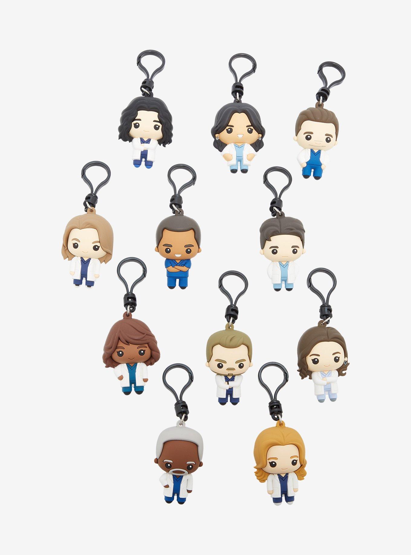 Grey's Anatomy Characters Blind Bag Figural Bag Clip BoxLunch