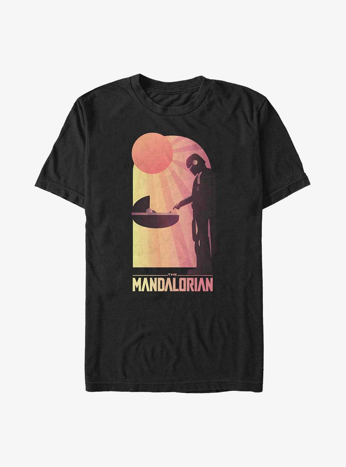 Star Wars The Mandalorian A Warm Meeting Big & Tall T-Shirt, BLACK, hi-res