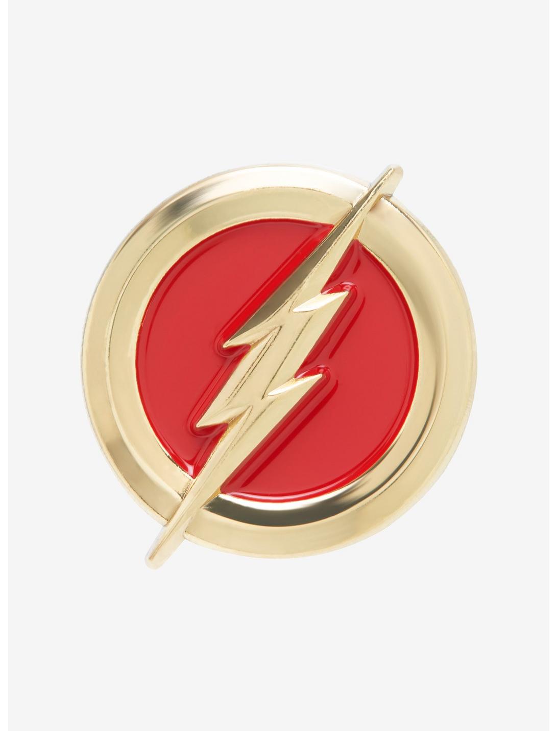 DC Comics The Flash Logo Enamel Pin, , hi-res