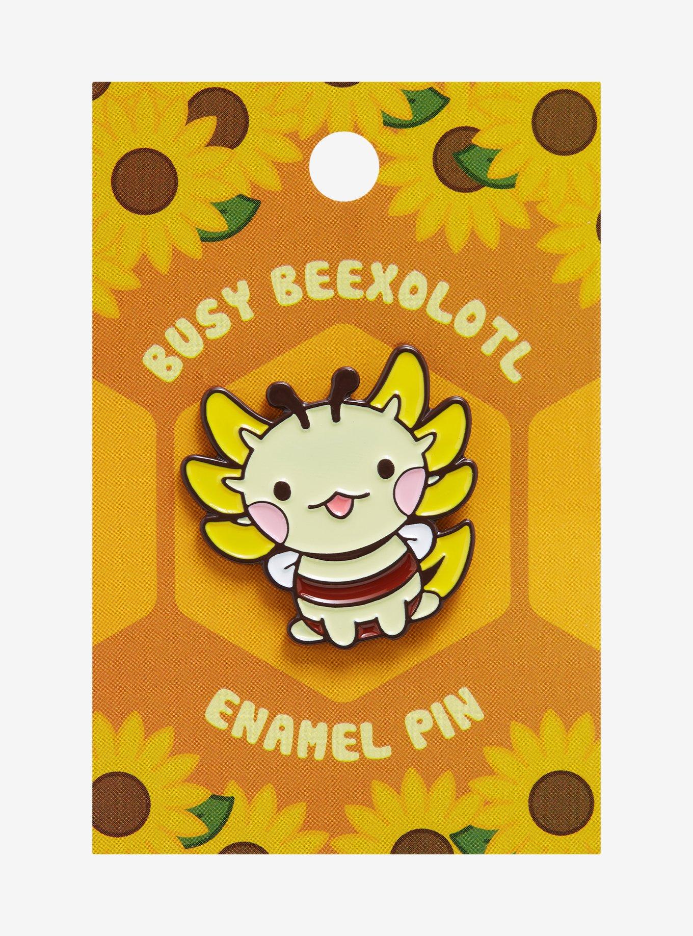 Axolotl Bee Enamel Pin - BoxLunch Exclusive, , hi-res