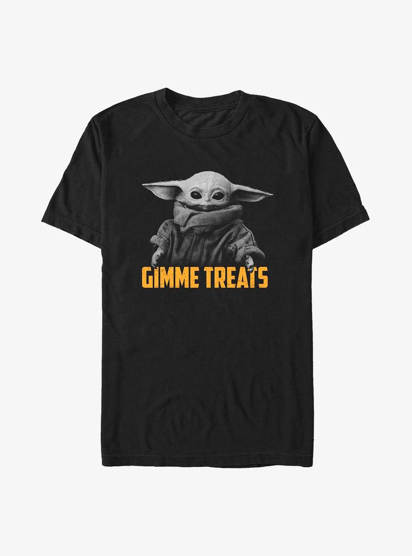 Star Wars The Mandalorian Grogu Gimmie Treats Big & Tall T-Shirt, BLACK, hi-res