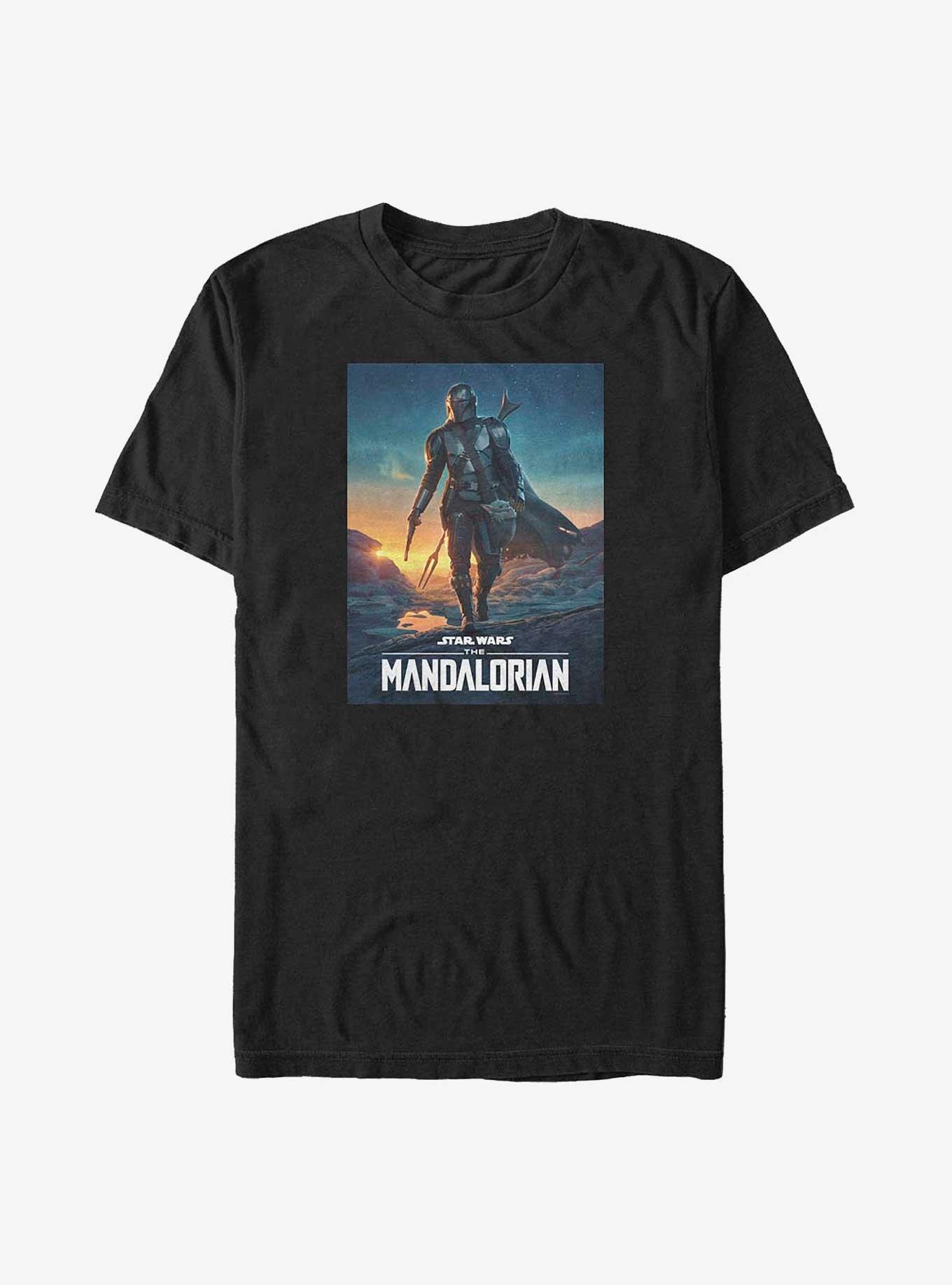 Star Wars The Mandalorian Season Two Poster Big & Tall T-Shirt, BLACK, hi-res