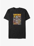 Star Wars The Mandalorian Vintage Comic Cover Big & Tall T-Shirt, BLACK, hi-res