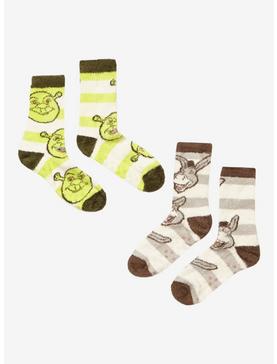 Shrek Donkey Fuzzy Crew Socks 2 Pair, , hi-res