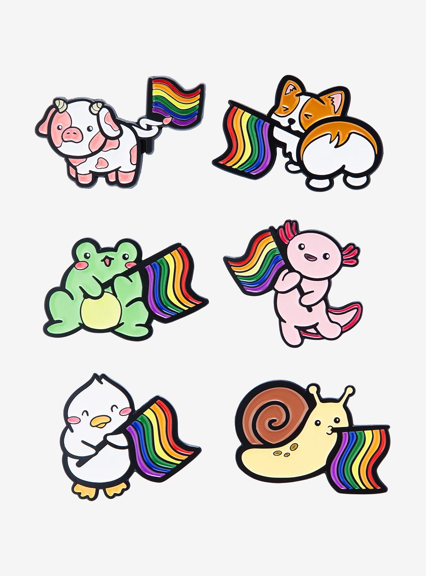 Full set Pride Butterflies Blind Bag Enamel Pin Hot Topic Exclusive New Winnie the Pooh Butterflies blind box pin set at Hot  main image 3