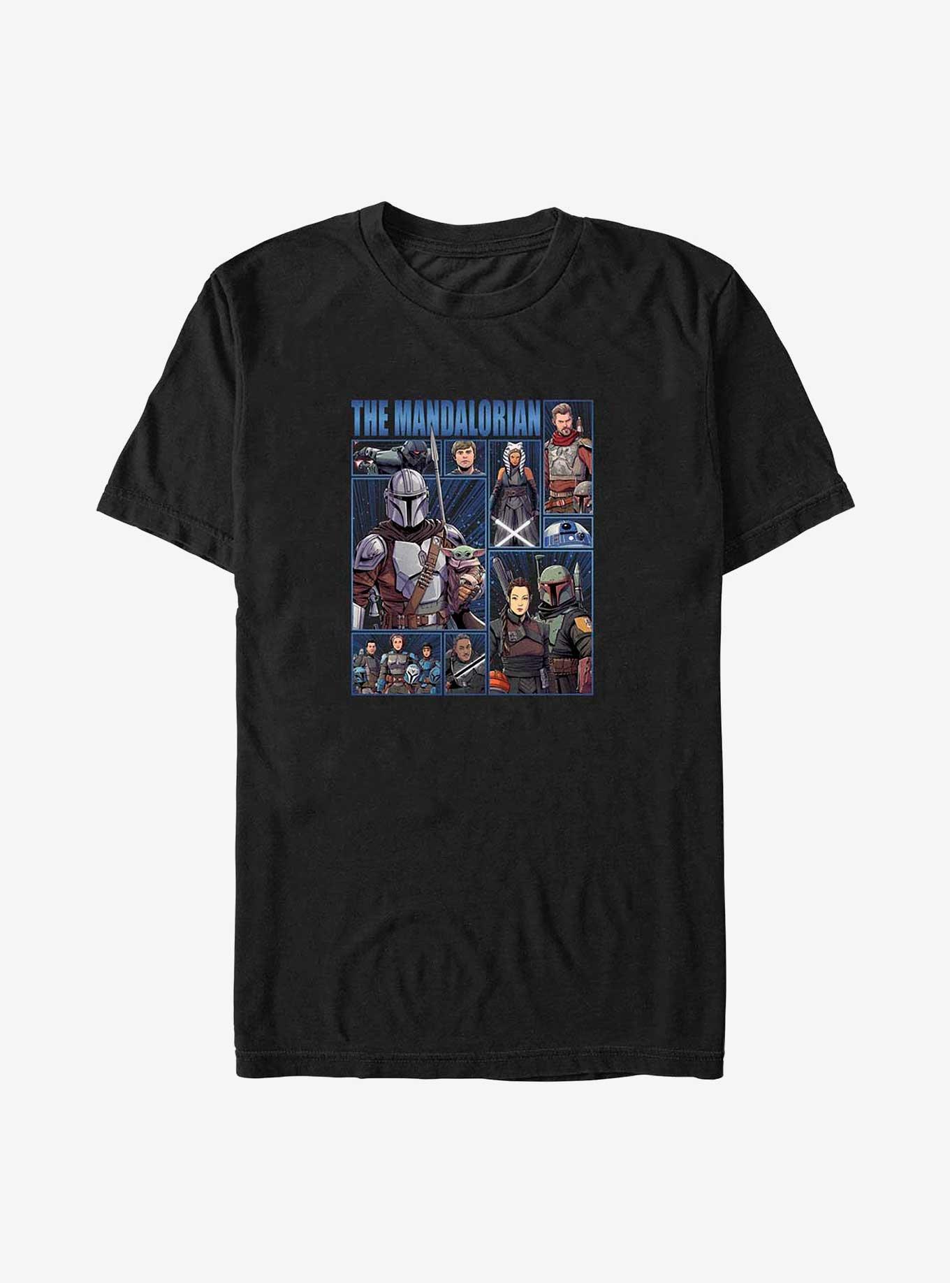 Star Wars The Mandalorian Cast of Many Big & Tall T-Shirt, , hi-res