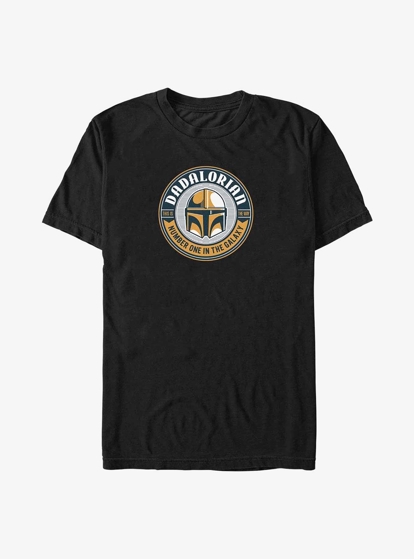 Star Wars The Mandalorian Dadalorian Badge Big & Tall T-Shirt, , hi-res