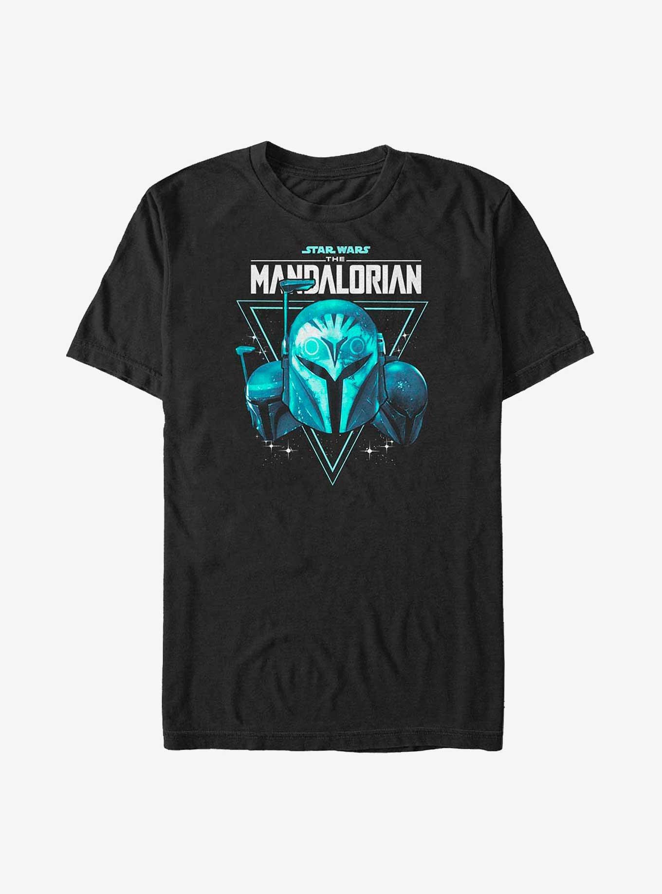 Star Wars The Mandalorian Galactic Helmets Big & Tall T-Shirt, BLACK, hi-res