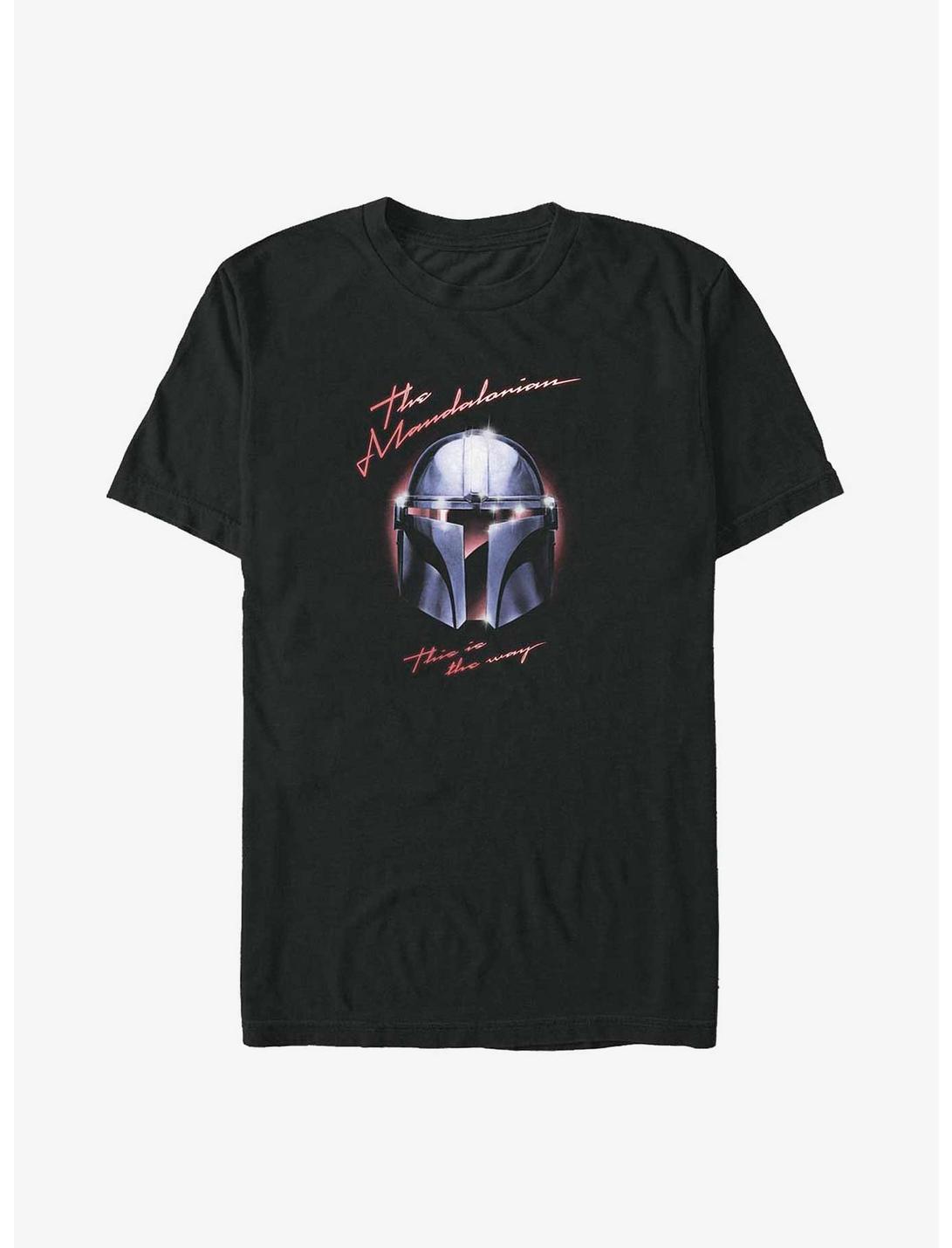 Star Wars The Mandalorian Helmet Chrome Big & Tall T-Shirt, BLACK, hi-res