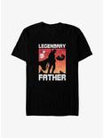 Star Wars The Mandalorian Legendary Father Poster Big & Tall T-Shirt, BLACK, hi-res