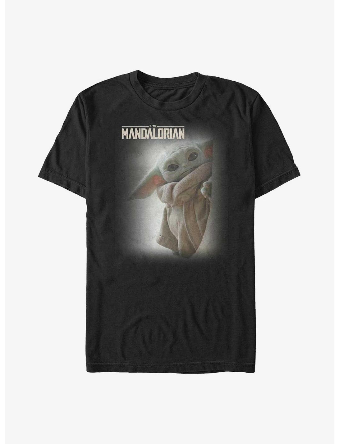 Star Wars The Mandalorian Peek-A-Boo Grogu Poster Big & Tall T-Shirt, BLACK, hi-res