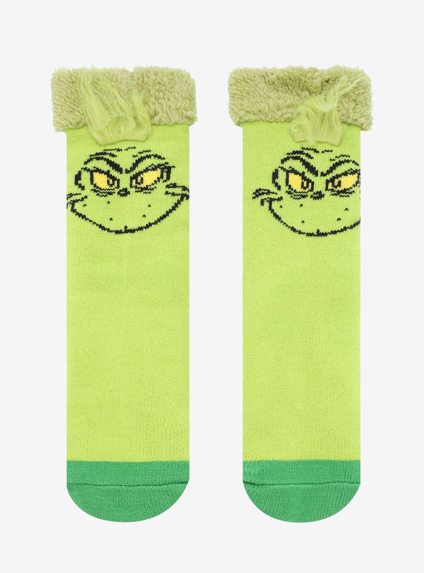 Calzini The Grinch Pelosi E Morbidi Per Donna, Taglia 3-7 UK, Perfetti Per Natale, Caldi E Divertenti