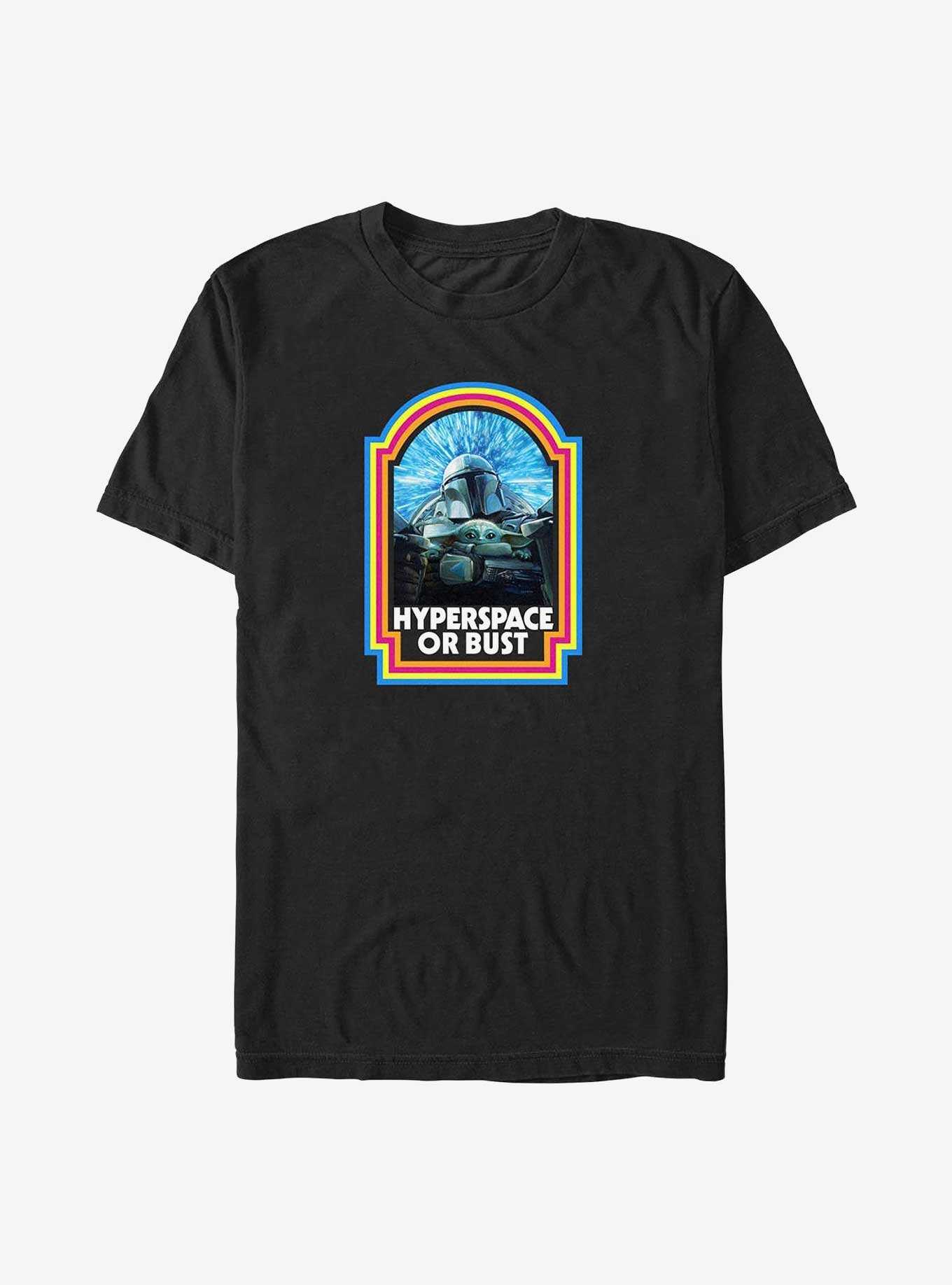 Star Wars The Mandalorian Hyperspace or Bust Big & Tall T-Shirt, , hi-res