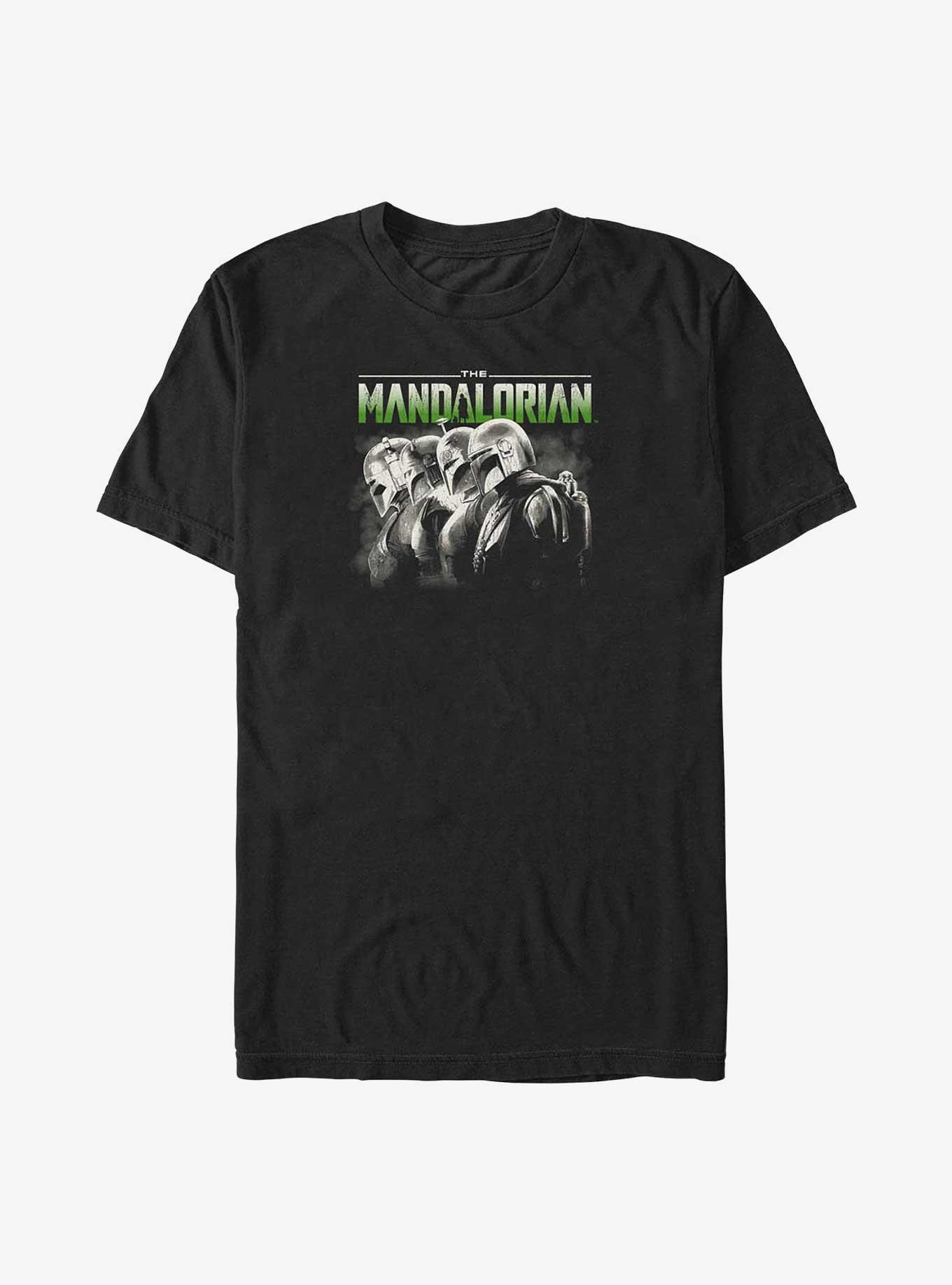 Star Wars The Mandalorian Mando Lineup Big & Tall T-Shirt, BLACK, hi-res