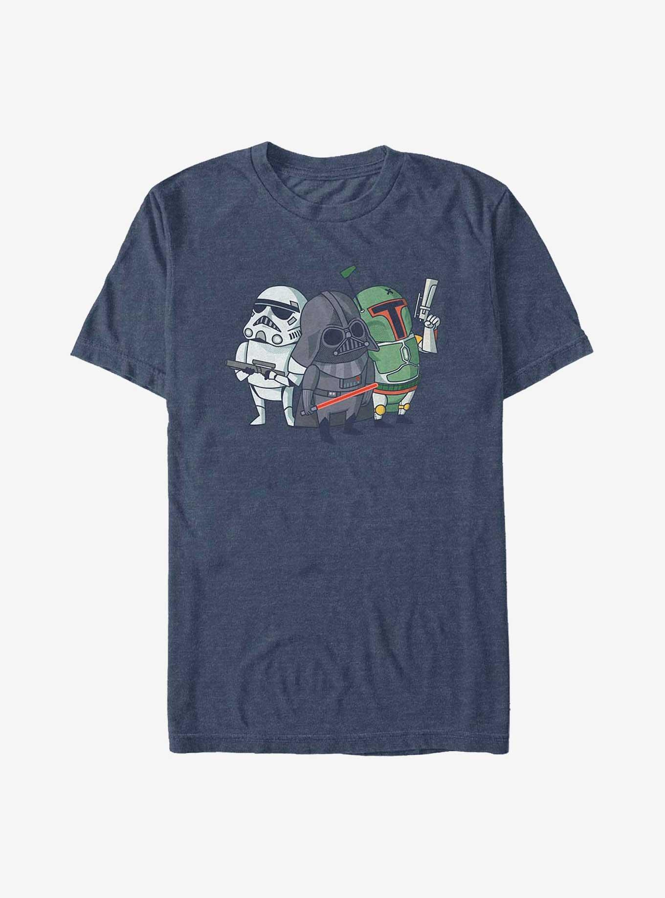 Star Wars Chibi Baddies Big & Tall T-Shirt, NAVY HTR, hi-res