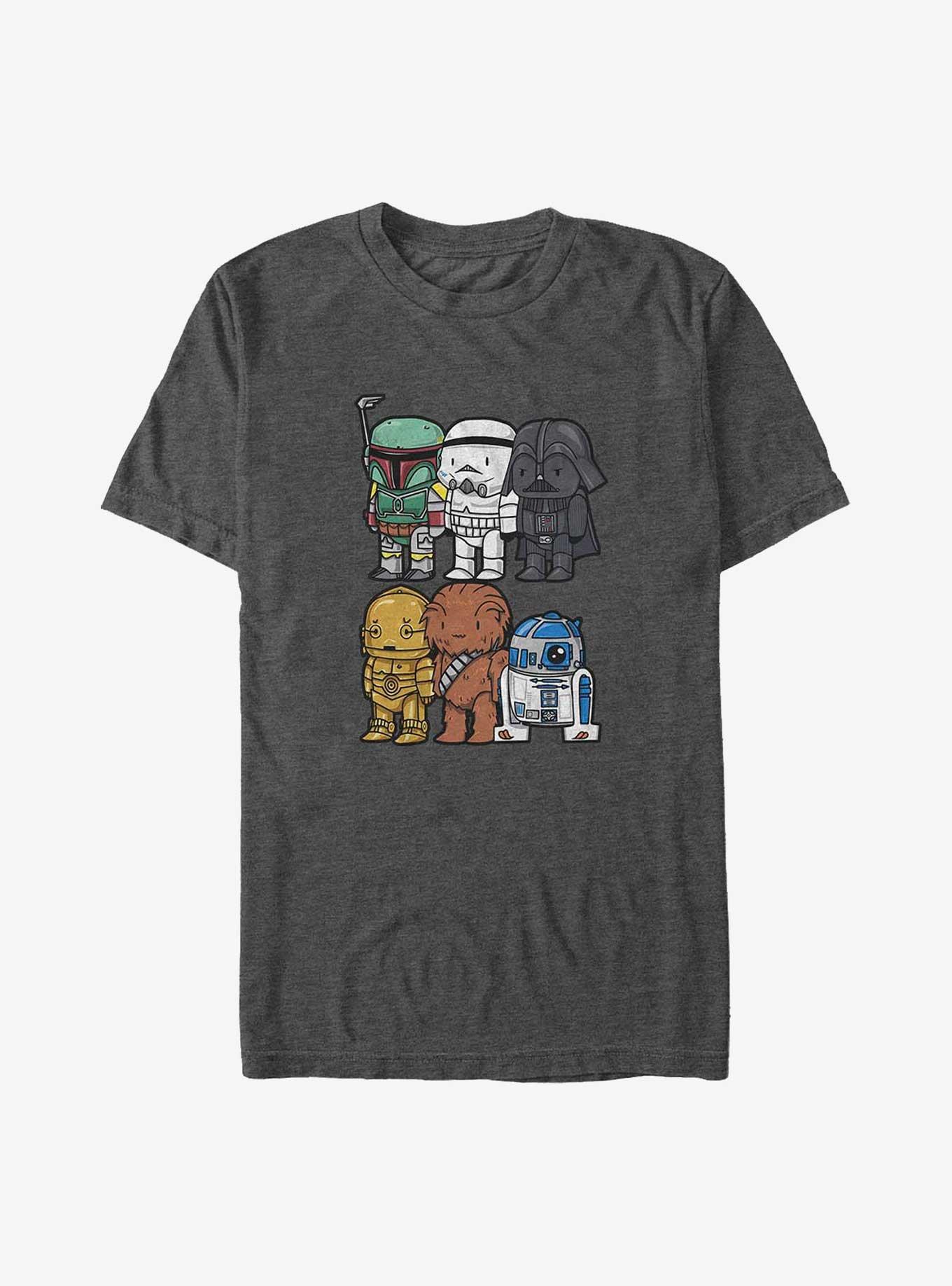 Star Wars Chibi Wars Big & Tall T-Shirt, CHAR HTR, hi-res