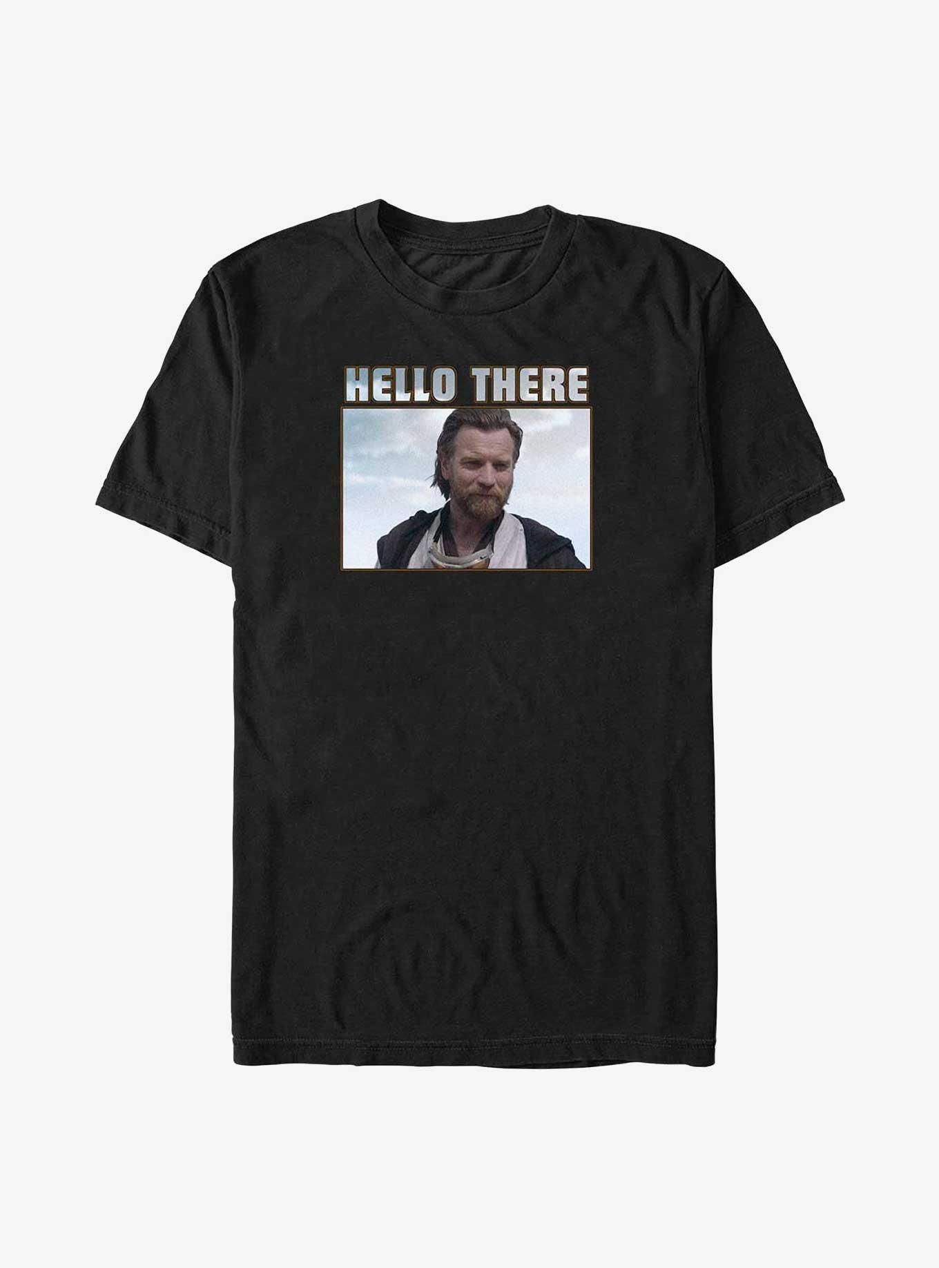 Star Wars Obi-Wan Kenobi Hello There Big & Tall T-Shirt, BLACK, hi-res